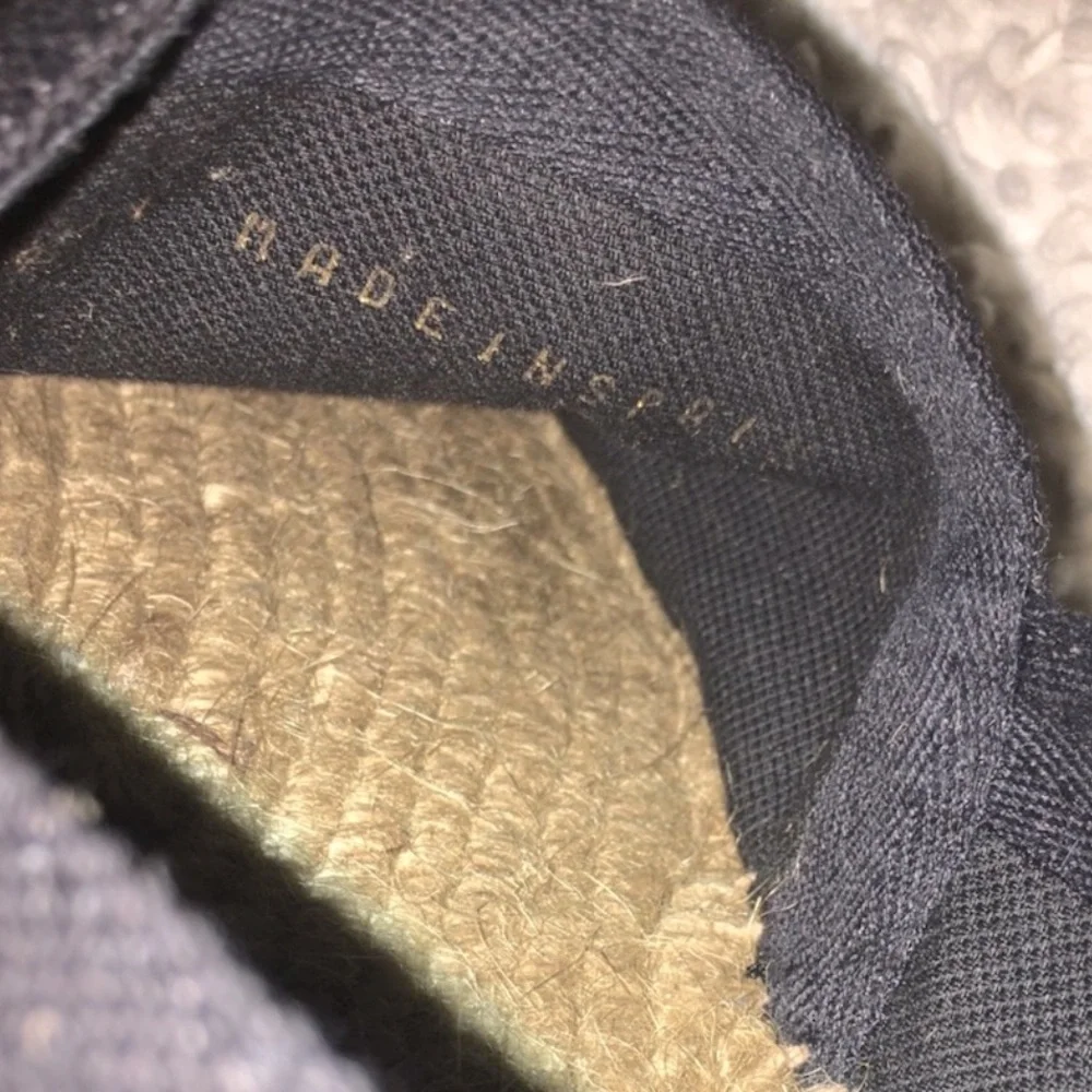 Saint Laurent Embroidered Espadrilles in Black Canvas - Picture 7 of 12